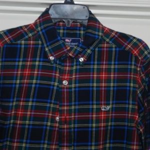 Vineyard Vines Classic Fit Whale Shirt Sz S